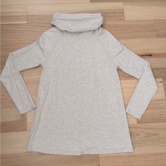 Peruvian Connection heather gray T-extreme tunic top, soft slouchy size M - Picture 1 of 11